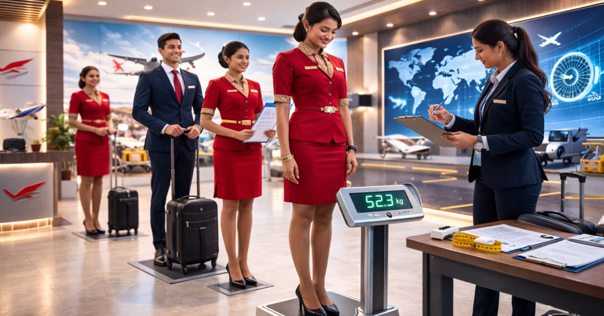 Is weight important for cabin crew selection?